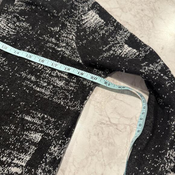 Eileen Fisher Black and White Patterned Cardigan Sweater Size S Linen Blend - Picture 5 of 6